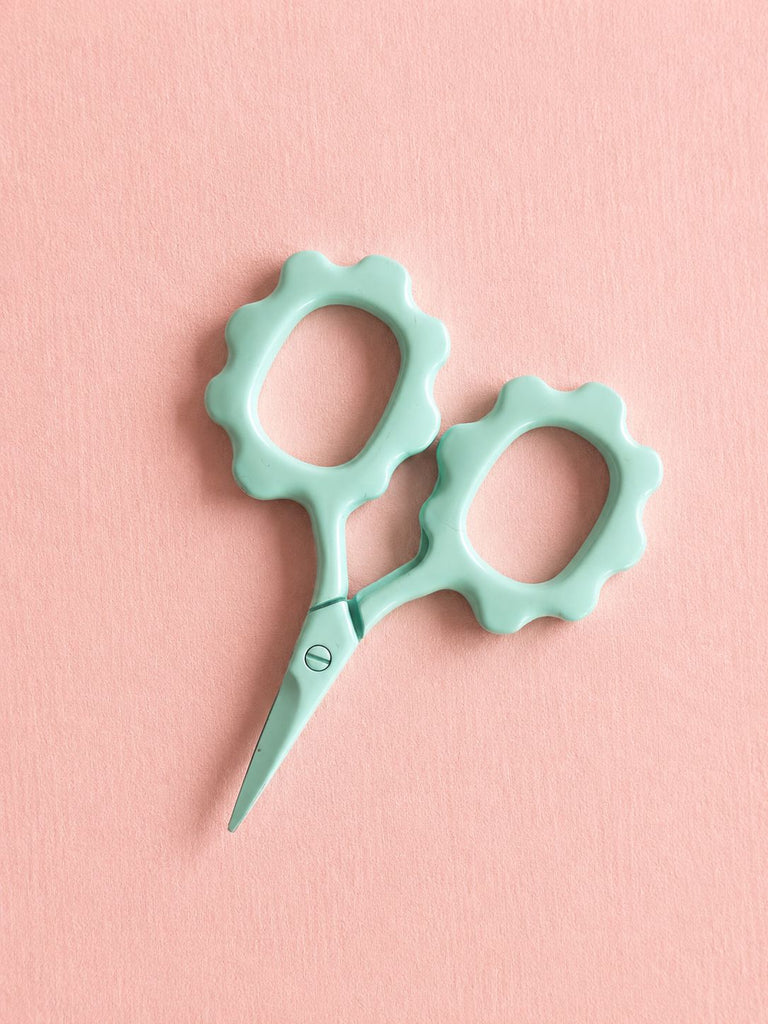 TIJERAS MINI FLOR MENTA