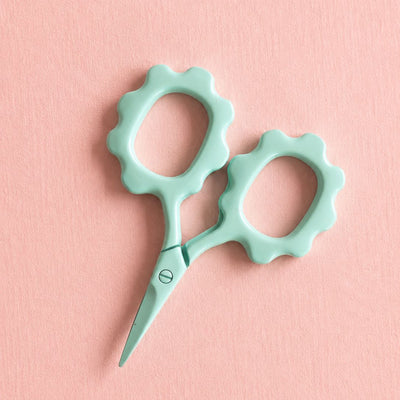 TIJERAS MINI FLOR MENTA