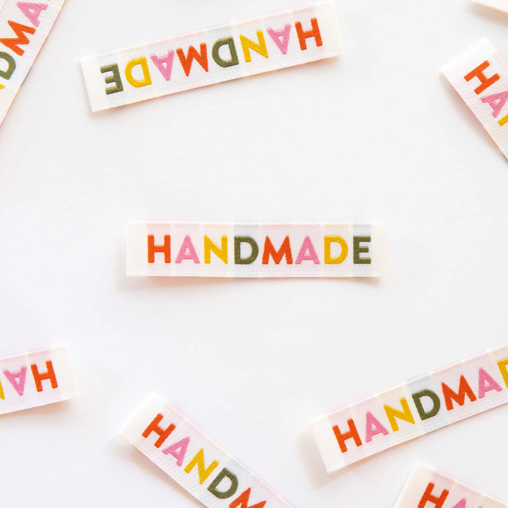 Colorful Handmade Woven Labels EARTH TONES