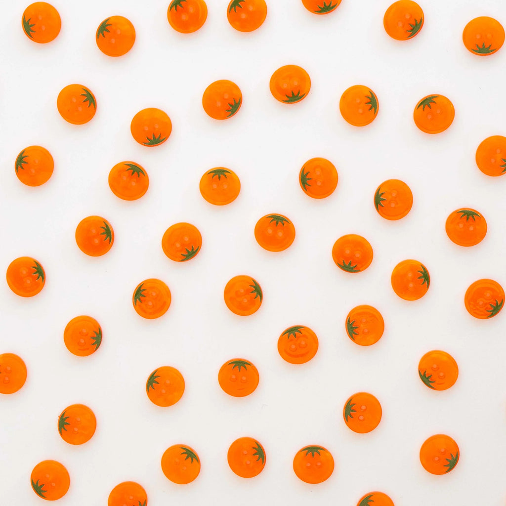 Orange Heirloom Tomato Large 1" Buttons