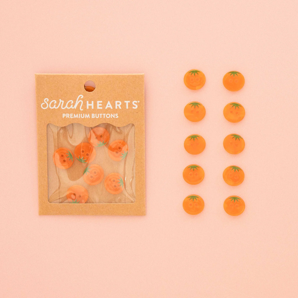 Orange Small 5/8" Buttons