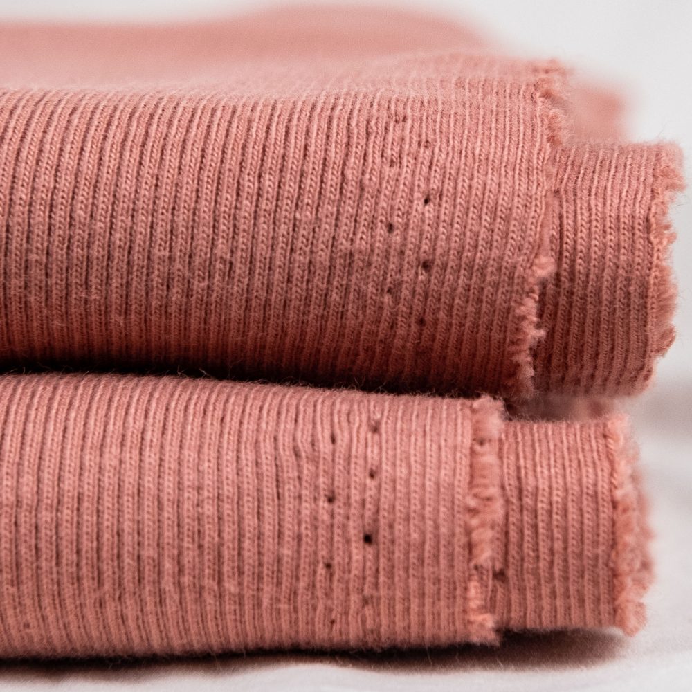 Tela Canalé orgánica, Tela Rib Knit, Tela de punto – Bobo y Punto