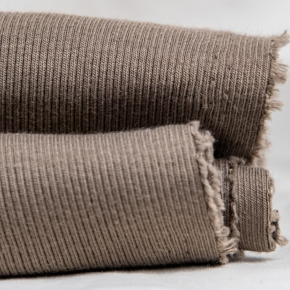 Tela Canalé orgánica, Tela Rib Knit, Tela de punto – Bobo y Punto