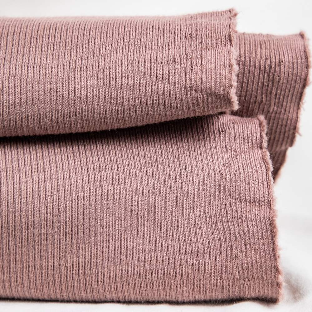 Tela Canalé orgánica, Tela Rib Knit, Tela de punto – Bobo y Punto
