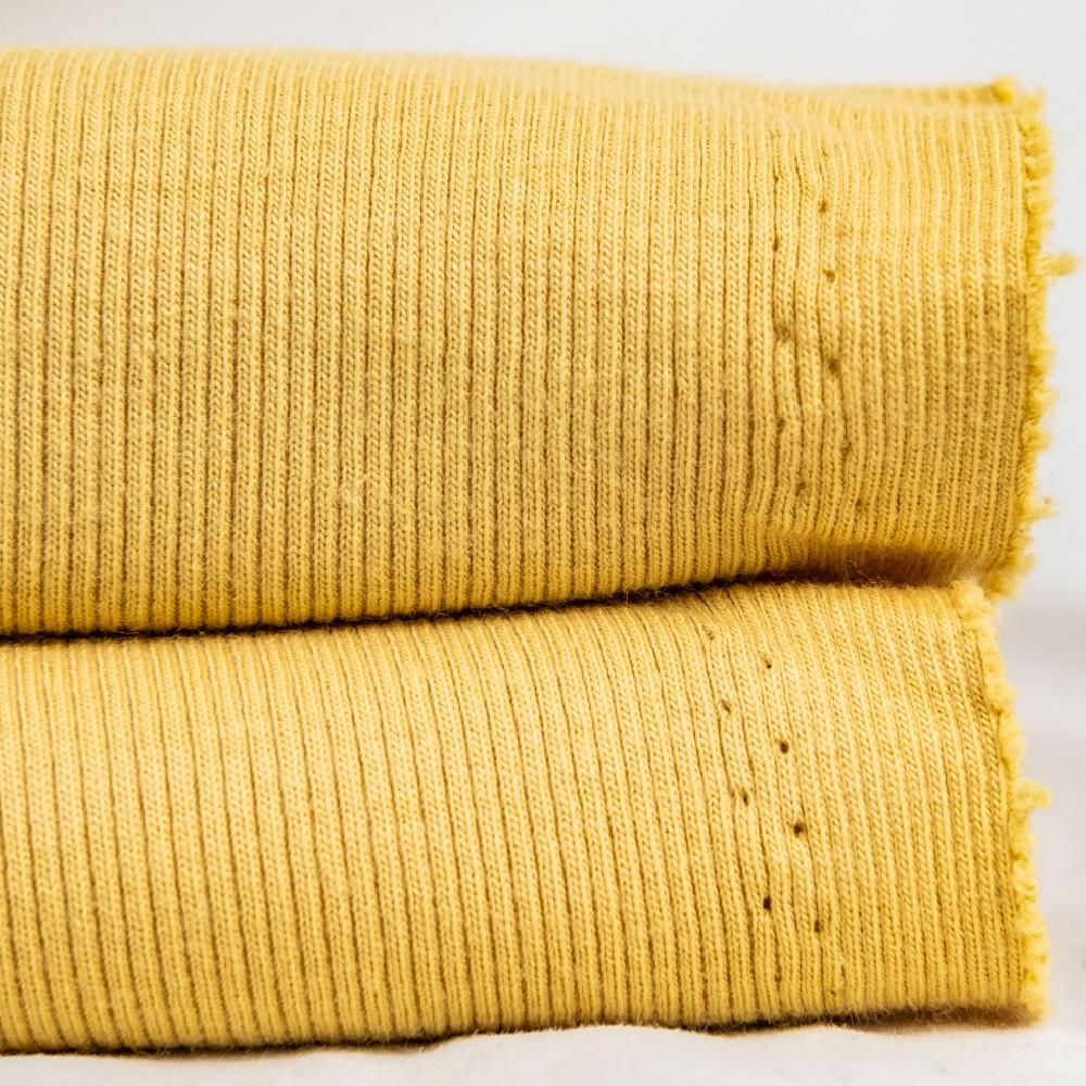 Tela Canalé orgánica, Tela Rib Knit, Tela de punto – Bobo y Punto